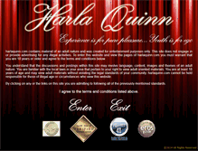 Tablet Screenshot of harlaquinn.com